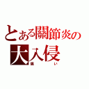 とある關節炎の大入侵（痛い）