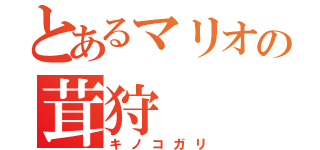 とあるマリオの茸狩（キノコガリ）