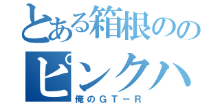 とある箱根ののピンクハコスカ（俺のＧＴ－Ｒ）