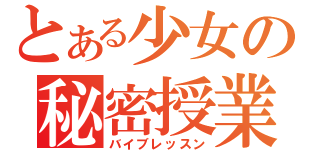 とある少女の秘密授業（バイブレッスン）