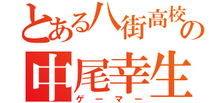 とある八街高校の中尾幸生（ゲーマー）