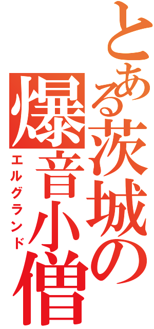 とある茨城の爆音小僧（エルグランド）