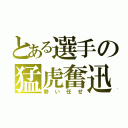 とある選手の猛虎奮迅（勢い任せ）