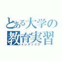 とある大学の教育実習（インデックス）