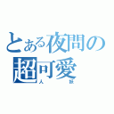 とある夜問の超可愛（人妖）