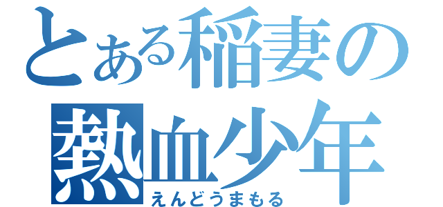 とある稲妻の熱血少年（えんどうまもる）