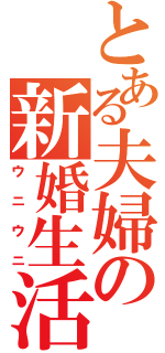 とある夫婦の新婚生活（ウニウニ）