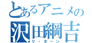 とあるアニメの沢田綱吉（リ・ボーン）