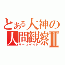 とある大神の人間観察Ⅱ（サーロゲイト）