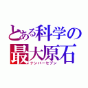 とある科学の最大原石（ナンバーセブン）