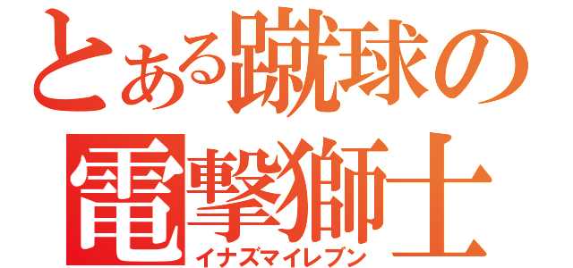 とある蹴球の電撃獅士（イナズマイレブン）