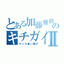 とある加藤雅樹のキチガイ鄭小物Ⅱ（ウンコ食い帽子）