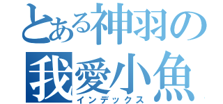 とある神羽の我愛小魚（インデックス）