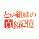 とある組織の真夏記憶（カゲロウデイズ）