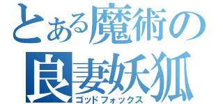 とある魔術の良妻妖狐（ゴッドフォックス）