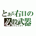 とある右目の必殺武器（ネギとゴボウ）