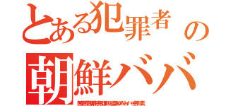 とある犯罪者 ラッシュ荒らしの朝鮮ババア ムチャクチャあばれ（無茶苦茶苦情森川亮出澤剛 稲垣あゆみネイバー金子知美）