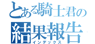 とある騎士君の結果報告（インデックス）