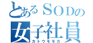 とあるＳＯＤの女子社員（カトウモモカ）