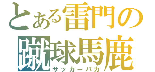 とある雷門の蹴球馬鹿（サッカーバカ）