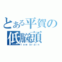 とある平賀の低脳頭（ｌｏｗ ｂｒａｉｎ）