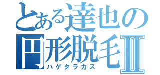 とある達也の円形脱毛Ⅱ（ハゲタラカス）