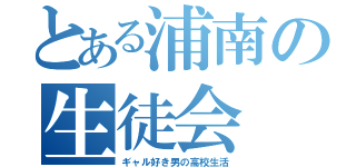 とある浦南の生徒会（ギャル好き男の高校生活）