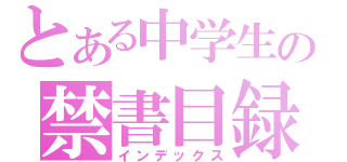 とある中学生の禁書目録（インデックス）