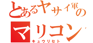 とあるヤサイ軍ののマリコン（キュウリセト）