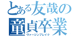 とある友哉の童貞卒業（ヴァージンブレイク）