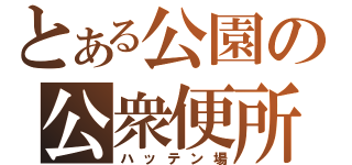 とある公園の公衆便所（ハッテン場）