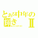 とある中年の輝きⅡ（おでこのテカリ）