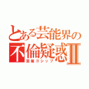 とある芸能界の不倫疑惑Ⅱ（芸能ゴシップ）