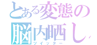 とある変態の脳内晒し（ツイッター）