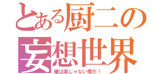 とある厨二の妄想世界（俺は寿じゃない零だ！）