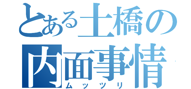 とある土橋の内面事情（ムッツリ）