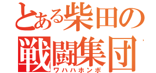 とある柴田の戦闘集団（ワハハホンポ）