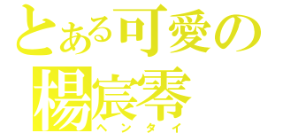 とある可愛の楊宸零（ヘンタイ）