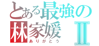 とある最強の林家媛Ⅱ（ありがとう）