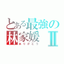 とある最強の林家媛Ⅱ（ありがとう）