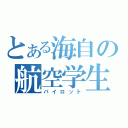 とある海自の航空学生（パイロット）