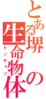 とある堺の生命物体（ケソチャソ）