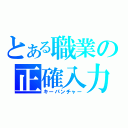 とある職業の正確入力（キーパンチャー）