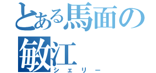 とある馬面の敏江（シェリー）