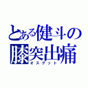 とある健斗の膝突出痛（オスグット）