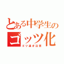 とある中学生のゴッツ化問題（ゴツ過ぎ注意）