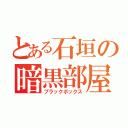 とある石垣の暗黒部屋（ブラックボックス）