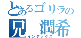 とあるゴリラの兄（潤希）（インデックス）