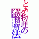 とある物理の微積解法（ソリューション）