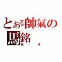 とある帥氣の馬銘（超靚仔）